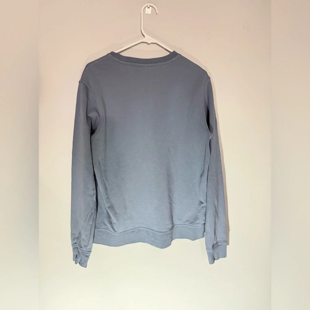 Nike Crewneck Basic Sweatshirt Slate Blue Cotton Sweatshirt Size L - Picture 7 of 10